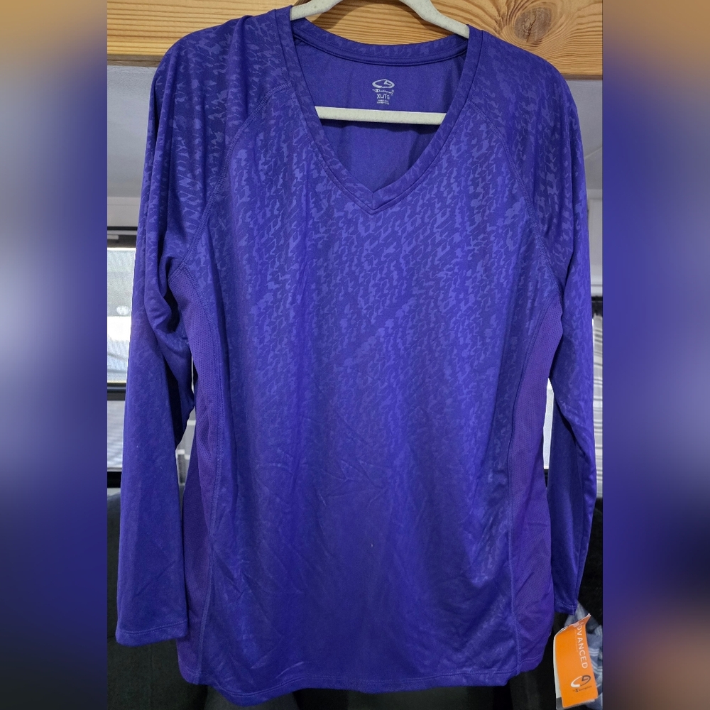 Champion Semi-Fitted Advances High Performance Activewear Top Women's Size XL